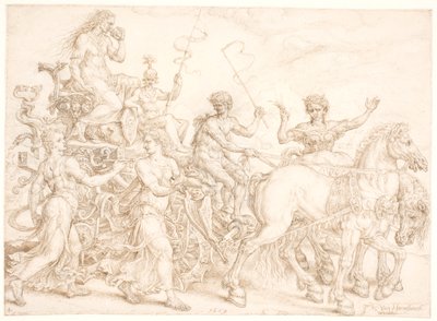 Triumphal Chariot. Invidia (Envy) by Maarten van Heemskerck