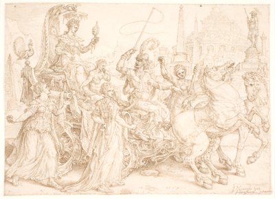 Triumphal Chariot. Superbia (Pride) by Maarten van Heemskerck