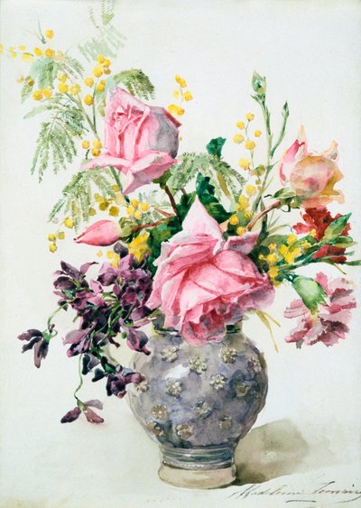 Vase of Roses, c. 1865-1928 by Madeleine Jeanne Lemaire