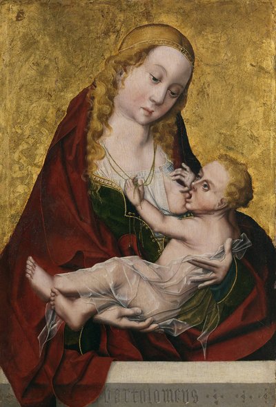 The Virgin Suckling the Child by Maestro Bartolomé