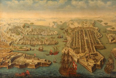 Valletta and the Three Cities by Maltese School