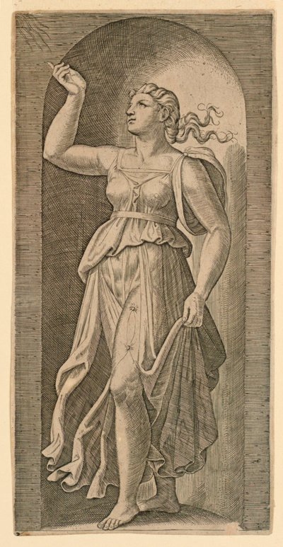 Allegorical Figure of Faith by Marc Antonio Raimondi