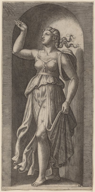 Faith by Marcantonio Raimondi after Raphael