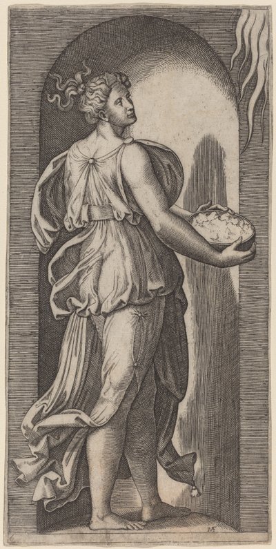 Hope by Marcantonio Raimondi after Raphael