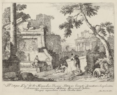 Landscape with Ruins by Marco Ricci
