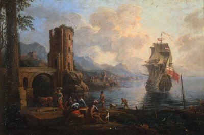 Seascape with Figures by Marco Ricci