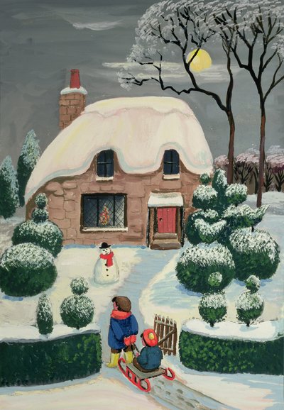 Tobogganing by Margaret Loxton