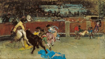 Bullfight. Wounded Picador by Marià Fortuny