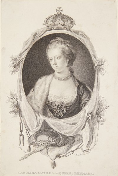 Portrait of Caroline Mathilde by Marie Anne Bourlier