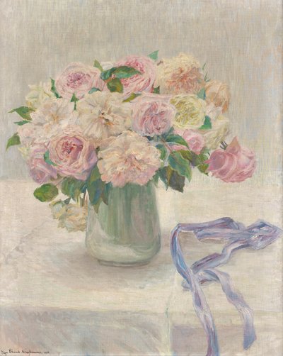 Pale Roses by Marie Olga Brand Krieghammer