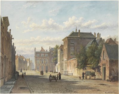 The Gedempte Burgwal in The Hague by Marinus van Raden