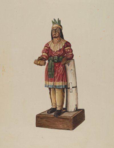 Cigar Store Indian by Marius Hansen