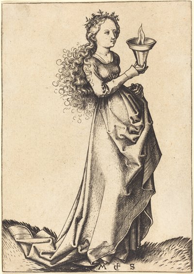 First Wise Virgin by Martin Schongauer