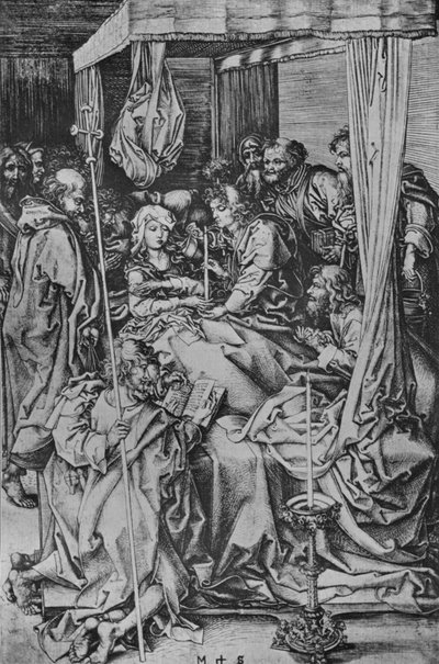 The Death of the Virgin by Martin Schongauer