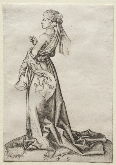 The First of the Foolish Virgins by Martin Schongauer