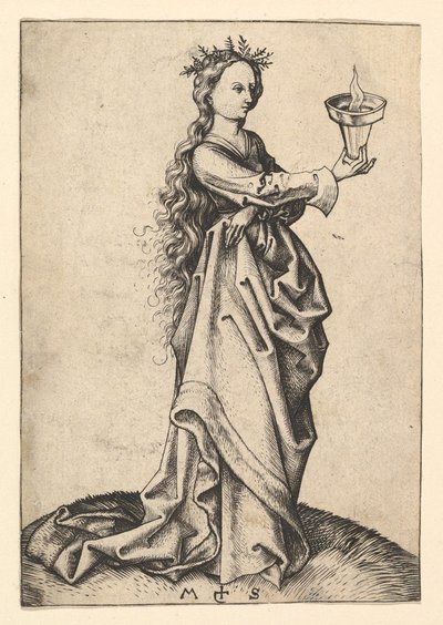 The Third Wise Virgin by Martin Schongauer