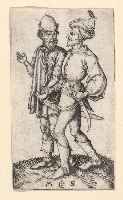 Two Turks by Martin Schongauer