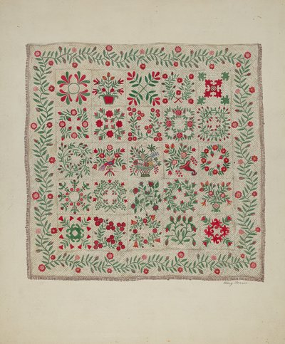 Applique Quilt by Mary Berner