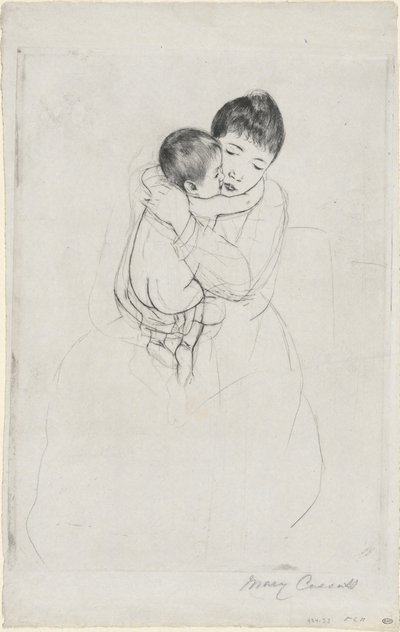 Maternal Caress by Mary Cassatt