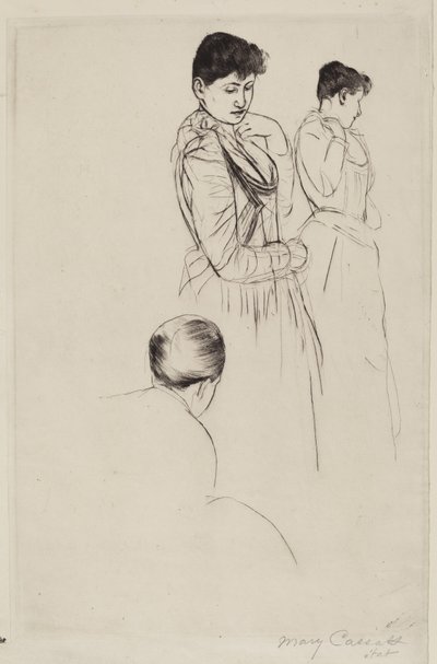 The Fitting by Mary Cassatt