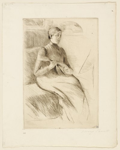 The Mandolin Player by Mary Cassatt