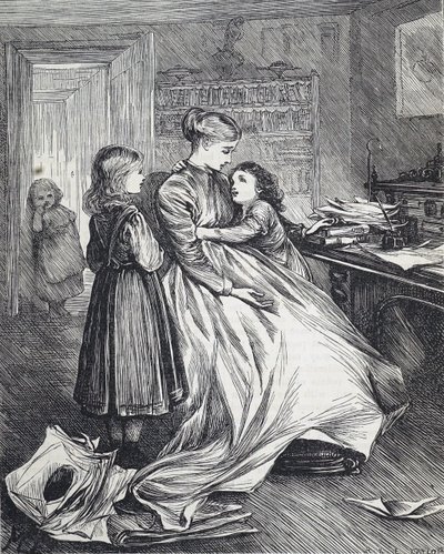 A Widow with Her Children by Mary Ellen Edwards