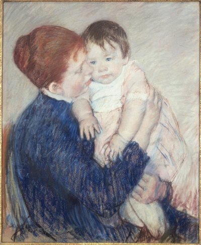 Agatha and Her Child by Mary Stevenson Cassatt