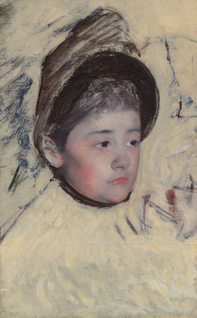 Woman Wearing Bonnet by Mary Cassatt