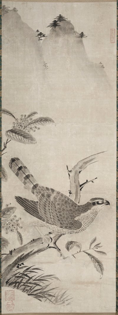 Hawk, mid 1500s by Masayoshi Fujiwara