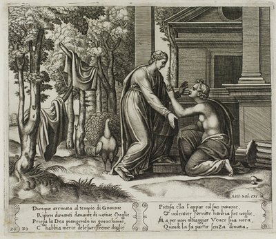 Juno Sending Psyche Away by Master of the Die