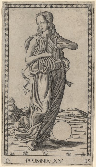 Polyhymnia by Master of the E Series Tarocchi