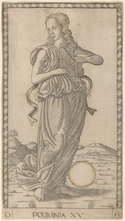 Polyhymnia by Master of the E Series Tarocchi