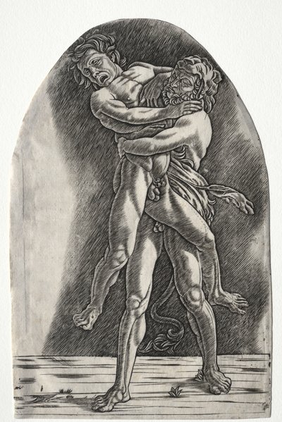 Hercules and Antaeus by Master of the Year 1515