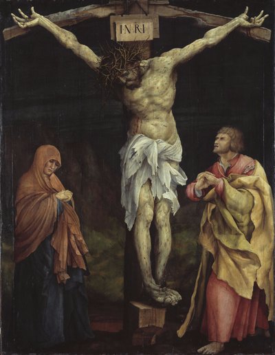 Christ on the Cross between Mary and John by Matthias Grünewald