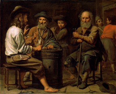 Peasants in a Tavern by Mathieu Le Nain