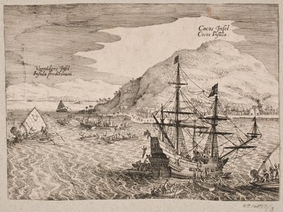 On the Dutch Landing on Cocos Island by Matthäus Merian d.Æ.