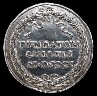 Inscription in a Wreath [reverse], 1530 by Matthes Gebel