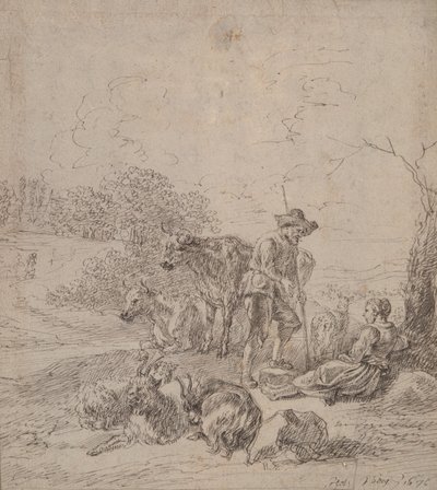 Pastoral Scene by Matthys van den Bergh