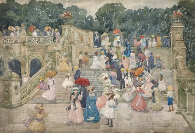 The Terrace Bridge, Central Park by Maurice Brazil Prendergast