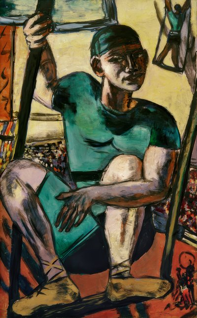 Acrobat on the Swing by Max Beckmann