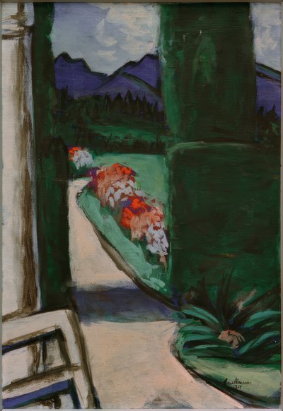 View from the Pavilion. Ohlstadt by Max Beckmann