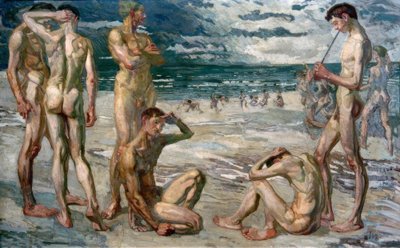 Young Men by the Sea by Max Beckmann