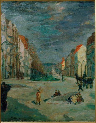 Kaiserdamm in Berlin by Max Beckmann