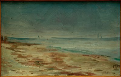 Seashore, Brown and Gray by Max Beckmann