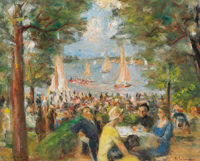 Garden Restaurant at the Havel by Max Liebermann