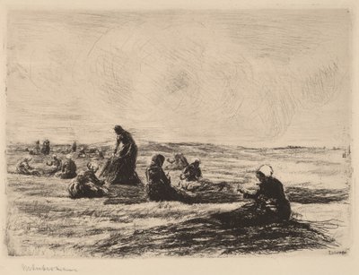 Mending the Nets by Max Liebermann