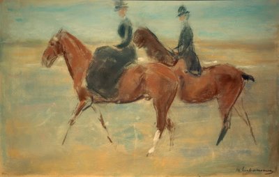 Rider and Rider at the Sea by Max Liebermann