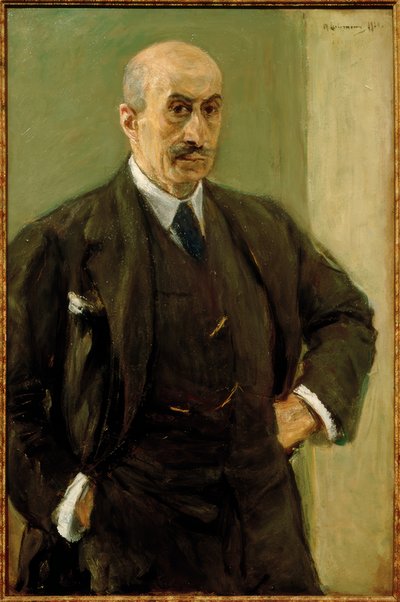 Self-Portrait in Suit, Standing by Max Liebermann