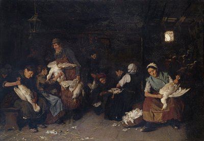 Women Plucking Geese, 1872 by Max Liebermann