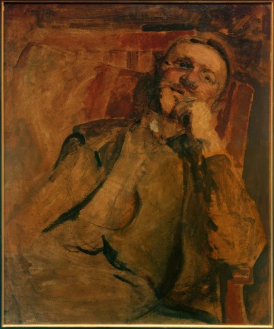 Self-Portrait on the Chair by Max Slevogt